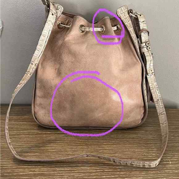 Brahmin Soft Leather & Alligator Embossed Leather Crossbody - Picture 15 of 15